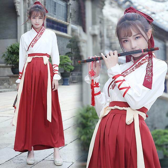 Hanfu Women Traditional chinese dance costumes hanfu men Robe folk dress chinese wedding dress ancient Couple kong fu Cosplay | Tryst Hanfus