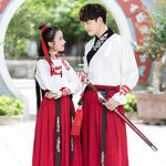 Muatkan imej ke dalam penonton Galeri, Hanfu Women Traditional chinese dance costumes hanfu men Robe folk dress chinese wedding dress ancient Couple kong fu Cosplay | Tryst Hanfus
