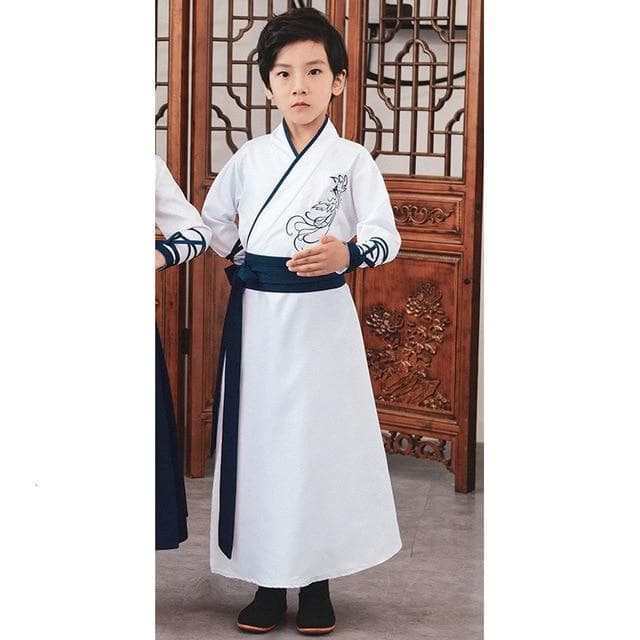 Chinese Traditional Tang Dynasty Hanfu Girl Party Dress Kids Uniforms Children Performance Stage Clothing Set Boy Dance Costumes | Tryst Hanfus