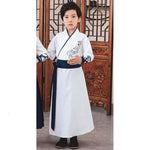 Muatkan imej ke dalam penonton Galeri, Chinese Traditional Tang Dynasty Hanfu Girl Party Dress Kids Uniforms Children Performance Stage Clothing Set Boy Dance Costumes | Tryst Hanfus
