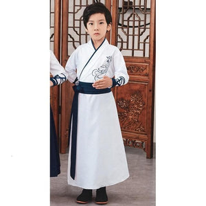 Chinese Traditional Tang Dynasty Hanfu Girl Party Dress Kids Uniforms Children Performance Stage Clothing Set Boy Dance Costumes | Tryst Hanfus