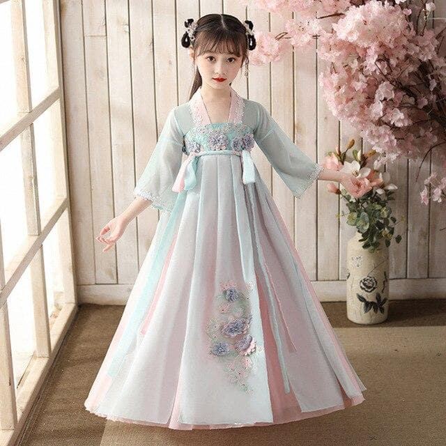 Traditional Ancient Chinese costumes girls children classical kids Tang dynasty costume chinese hanfu clothing dress | Tryst Hanfus