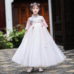 Load image into Gallery viewer, Children Traditional Chinese Dance Costume Kids Girls Long Sleeve Hanfu Dress Child Clothing  | Tryst Hanfus
