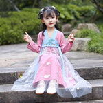 Lade das Bild in den Galerie-Viewer, A very temperamental Chinese traditional cultural costume children Hanfu, it looks noble and elegant like a fairy. Tryst Hanfus  is the best Hanfu brand in China, a model of modern Hanfu. Enjoy the temptation of uniforms brought by fairy skirts. Give a Hanfu costume. Gift for your children, boy and girl Children hanfu dress
