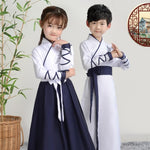 Lade das Bild in den Galerie-Viewer, Hanfu Costume Children Ancient Costume Girls Chinese Clothing Dance Performance Boy Attendant At School | Tryst Hanfus
