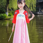 Muatkan imej ke dalam penonton Galeri, Girls Hanfu kids Clothes Super Fairy Skirt Children Antique Fairy Hanfu Chinese Dress Girl Costume Hanfu baby girl clothes | Tryst Hanfus
