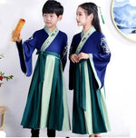 Muatkan imej ke dalam penonton Galeri, Chinese Kids  Stage Dance Dress Chinese Traditional Costumes New Year Children Tang Suit Performance Hanfu Kids Cheongsam Hanfu | Tryst Hanfus
