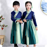 Last inn bildet i Galleri-visningsprogrammet, Chinese Kids  Stage Dance Dress Chinese Traditional Costumes New Year Children Tang Suit Performance Hanfu Kids Cheongsam Hanfu | Tryst Hanfus
