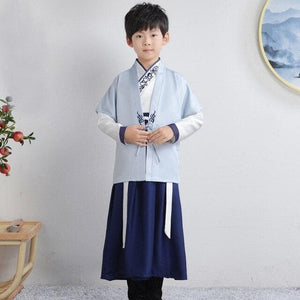 Chinese Kids  Stage Dance Dress Chinese Traditional Costumes New Year Children Tang Suit Performance Hanfu Kids Cheongsam Hanfu | Tryst Hanfus