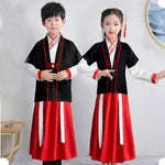 Load image into Gallery viewer, Chinese Kids  Stage Dance Dress Chinese Traditional Costumes New Year Children Tang Suit Performance Hanfu Kids Cheongsam Hanfu | Tryst Hanfus
