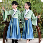 Last inn bildet i Galleri-visningsprogrammet, Chinese Kids  Stage Dance Dress Chinese Traditional Costumes New Year Children Tang Suit Performance Hanfu Kids Cheongsam Hanfu | Tryst Hanfus
