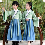 Muatkan imej ke dalam penonton Galeri, Chinese Kids  Stage Dance Dress Chinese Traditional Costumes New Year Children Tang Suit Performance Hanfu Kids Cheongsam Hanfu | Tryst Hanfus
