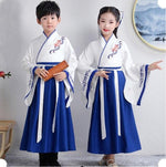 Muatkan imej ke dalam penonton Galeri, Chinese Kids  Stage Dance Dress Chinese Traditional Costumes New Year Children Tang Suit Performance Hanfu Kids Cheongsam Hanfu | Tryst Hanfus
