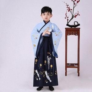 Boy Tang Dynasty Embroidery Performance Costume New Year Festival Kids Clothing Set Chinese Traditional Children Hanfu Dress | Tryst Hanfus