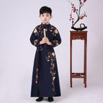 Load image into Gallery viewer, Boy Tang Dynasty Embroidery Performance Costume New Year Festival Kids Clothing Set Chinese Traditional Children Hanfu Dress | Tryst Hanfus
