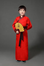 Last inn bildet i Galleri-visningsprogrammet, Kids Chinese Ancient Costume Male Traditional Party Clothing Folk Dance Adult Children Chinese Hanfu Boy Costumes Set | Tryst Hanfus
