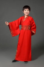 Lade das Bild in den Galerie-Viewer, Kids Chinese Ancient Costume Male Traditional Party Clothing Folk Dance Adult Children Chinese Hanfu Boy Costumes Set | Tryst Hanfus
