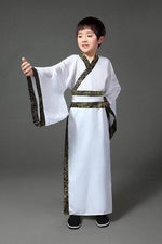 Last inn bildet i Galleri-visningsprogrammet, Kids Chinese Ancient Costume Male Traditional Party Clothing Folk Dance Adult Children Chinese Hanfu Boy Costumes Set | Tryst Hanfus

