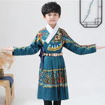 Lade das Bild in den Galerie-Viewer, Children Chinese Traditional Hanfu Boy Tang Dynasty Prince Cosplay Costume Kids Ancient China Folk Dancewear Vestido Tang Suit | Tryst Hanfus
