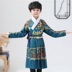 Children Chinese Traditional Hanfu Boy Tang Dynasty Prince Cosplay Costume Kids Ancient China Folk Dancewear Vestido Tang Suit | Tryst Hanfus