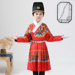 Load image into Gallery viewer, A very temperamental Chinese traditional cultural costume children Hanfu, it looks noble and elegant like a fairy. Tryst Hanfus  is the best Hanfu brand in China, a model of modern Hanfu. Enjoy the temptation of uniforms brought by fairy skirts. Give a Hanfu costume. Gift for your children, boy and girl Children hanfu dress
