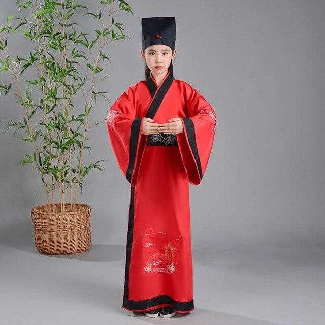 Chinese Dress  Boy New Year Tang Suit for Children  Chinese Traditional Costume for Kids Boy Hanfu Top Skirt Stage Outfit  | Tryst Hanfus