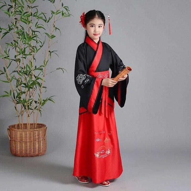 Chinese Dress  Boy New Year Tang Suit for Children  Chinese Traditional Costume for Kids Boy Hanfu Top Skirt Stage Outfit  | Tryst Hanfus