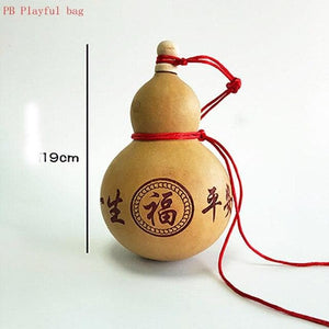 Action figure made wooden size wine gourd carving crafts Chinese journey the west gourd guanyin wine gourd children's best gift