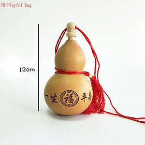 Action figure made wooden size wine gourd carving crafts Chinese journey the west gourd guanyin wine gourd children's best gift