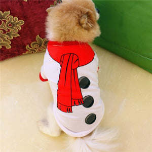 Snailhouse Pet Dog Clothes Christmas Costume Cute Cartoon Clothes For Small Dog Cloth Costume Dress Xmas apparel for Kitty Dogs