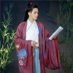 Muatkan imej ke dalam penonton Galeri, Embroidery Hanfu For Men&amp;Women Chinese Traditional Luxury Hanfu Dress Adult Christmas Costume Red&amp;Purple For Couples Plus Size
