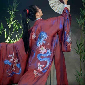 Embroidery Hanfu For Men&Women Chinese Traditional Luxury Hanfu Dress Adult Christmas Costume Red&Purple For Couples Plus Size