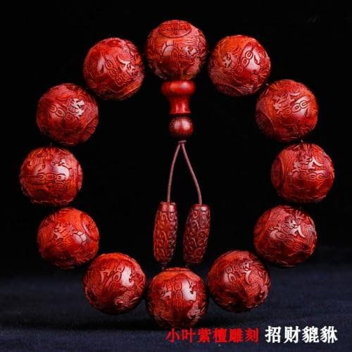 India Lobular Red Sandalwood Bracelets 2.0 Explode Full Venus High Oil Dense Old Material Red Wood Buddha Beads Bracelets 108