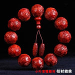 Load image into Gallery viewer, India Lobular Red Sandalwood Bracelets 2.0 Explode Full Venus High Oil Dense Old Material Red Wood Buddha Beads Bracelets 108
