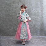 Muatkan imej ke dalam penonton Galeri, Children Hanfu Cosplay Girls Hanfu Clothing Chinese Ancient Costume Traditional Dress for Kids Stage Wear | Tryst Hanfus
