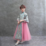 Muatkan imej ke dalam penonton Galeri, Children Hanfu Cosplay Girls Hanfu Clothing Chinese Ancient Costume Traditional Dress for Kids Stage Wear | Tryst Hanfus
