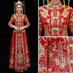 Last inn bildet i Galleri-visningsprogrammet, Embroidery Bride Cheongsam Married Suits Chinese Style Wedding 丨Tryst Hanfus &amp; Cheongsam
