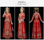 Lade das Bild in den Galerie-Viewer, Embroidery Bride Cheongsam Married Suits Chinese Style Wedding 丨Tryst Hanfus &amp; Cheongsam
