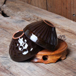 Load image into Gallery viewer, Ceramic Porcelain Tea Cup Bowl Teaware Jun Kiln Change Brushed Color Sand Gold Glaze Master Hat Tea Cup Kung Fu Tea Cup Set
