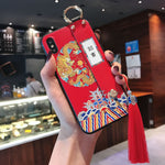 Load image into Gallery viewer, Chinese Style Pattern Phone Case for iPhone X XS XR 11 12 13 Pro MAX 7 8 Plus Capa Soft TPU Back Covers Cozy Matte Phone Cases
