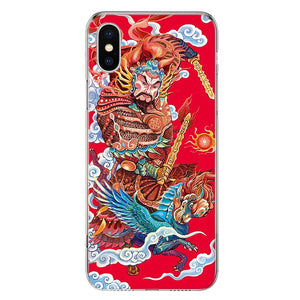 Chinese Elements Animal Pattern Cover Phone Case For Apple iPhone 11 12 13 Pro XR X XS Max 7 8 6 6S Plus + Mini 5S SE 2020 Print