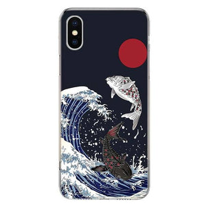 Chinese Elements Animal Pattern Cover Phone Case For Apple iPhone 11 12 13 Pro XR X XS Max 7 8 6 6S Plus + Mini 5S SE 2020 Print